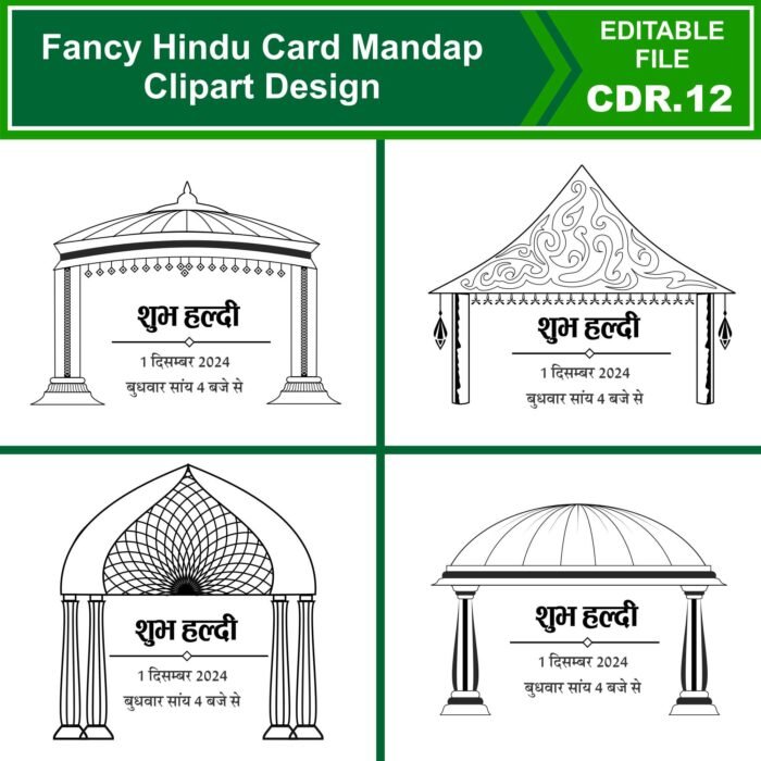 best mandap clipart black in white