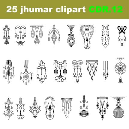 best vector jhumar clipart cdr file