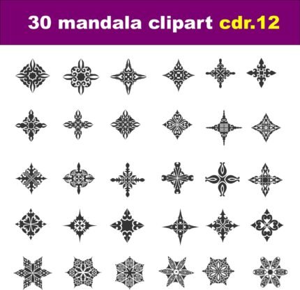 decorations mandala vector clipart