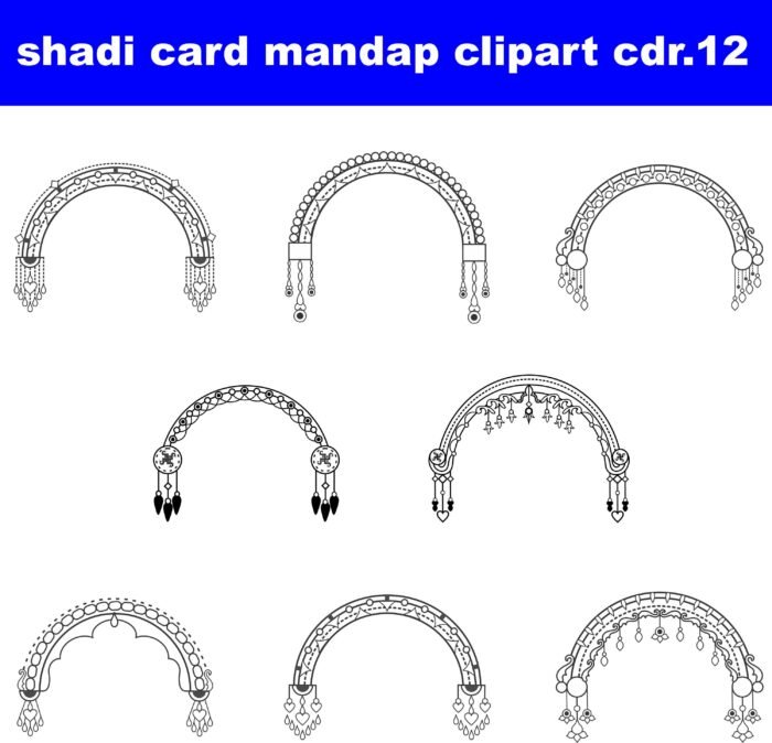 veclor mandap clipart design