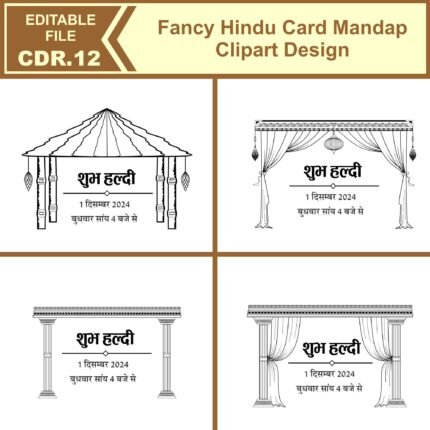 wedding mandap clipart vector file