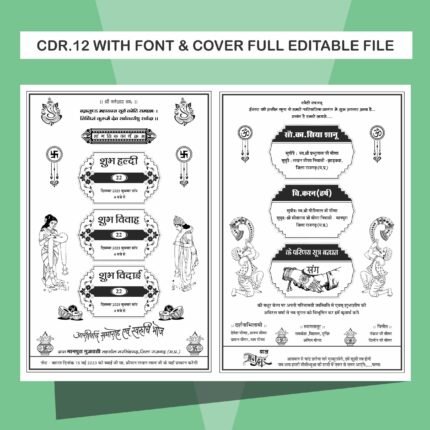 fancy marriage wedding invitation card