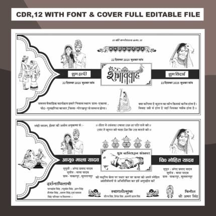 Download wedding card matter Pagemaker